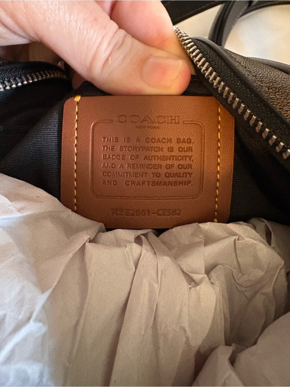 Coach Loved Leather Carey Crossbody Bag - Picture 13 of 16